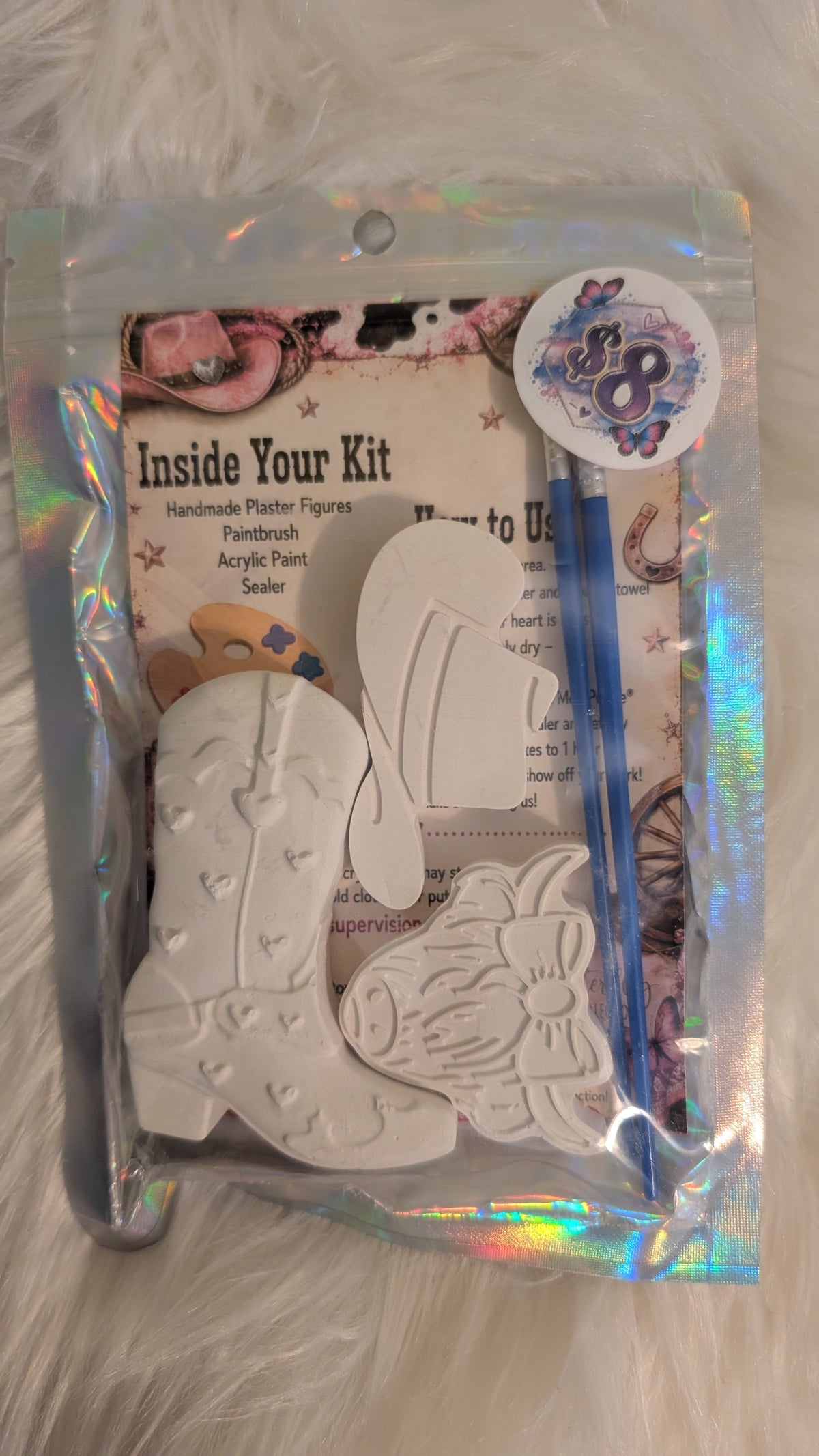 Cowgirl Adventures Plaster Paint Kit 🤠💖