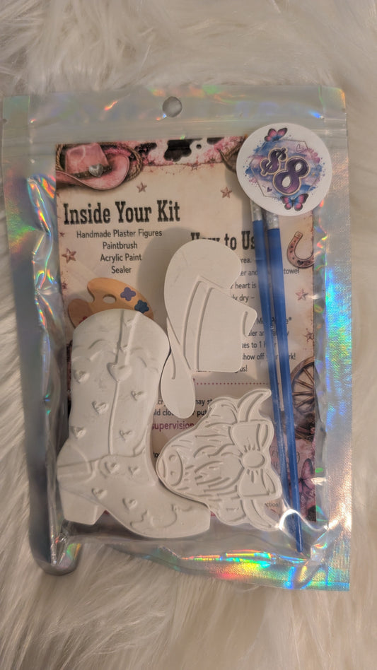 Cowgirl Adventures Plaster Paint Kit 🤠💖