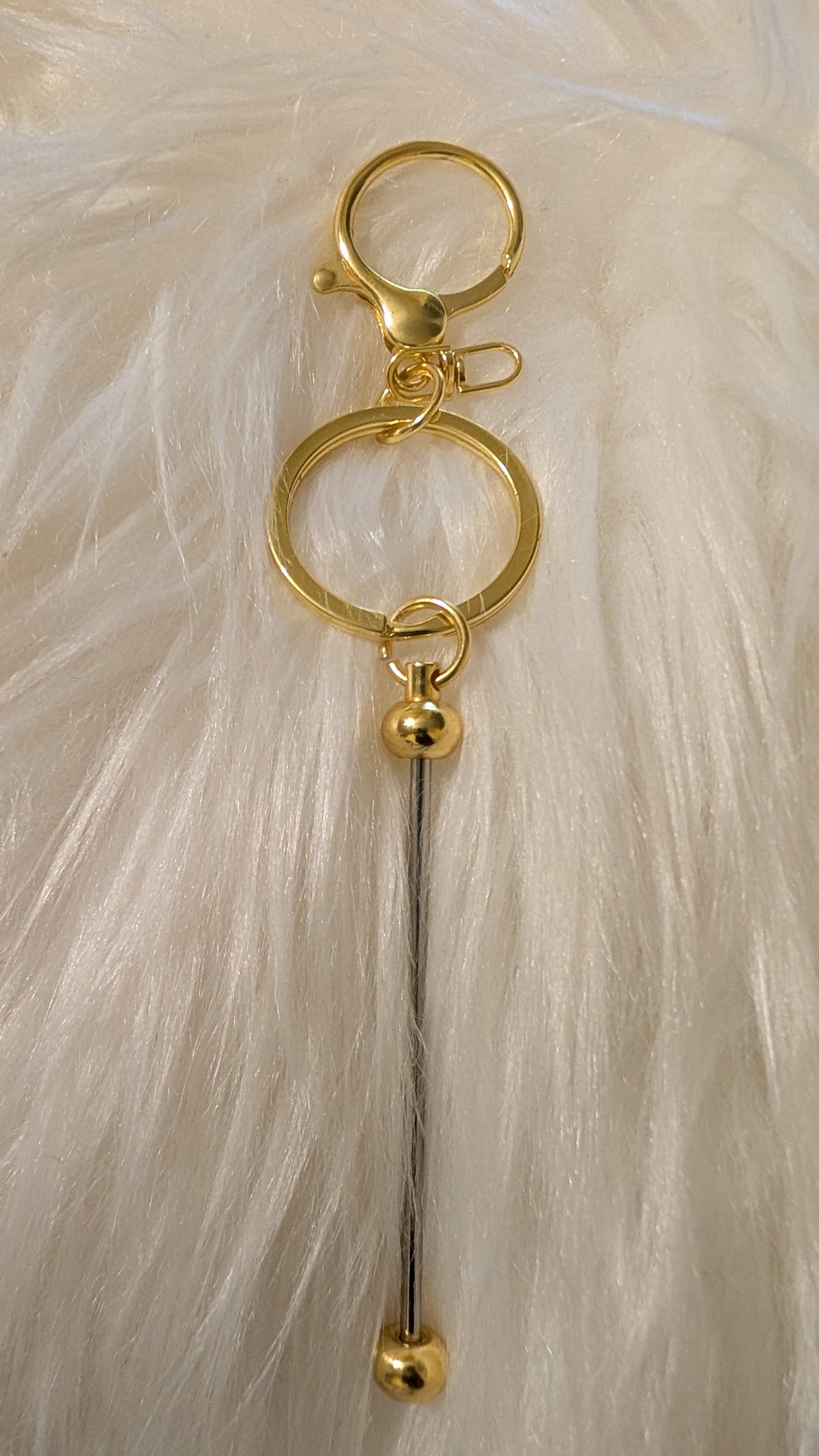 Coffee Lover Gnome Beaded Keychain