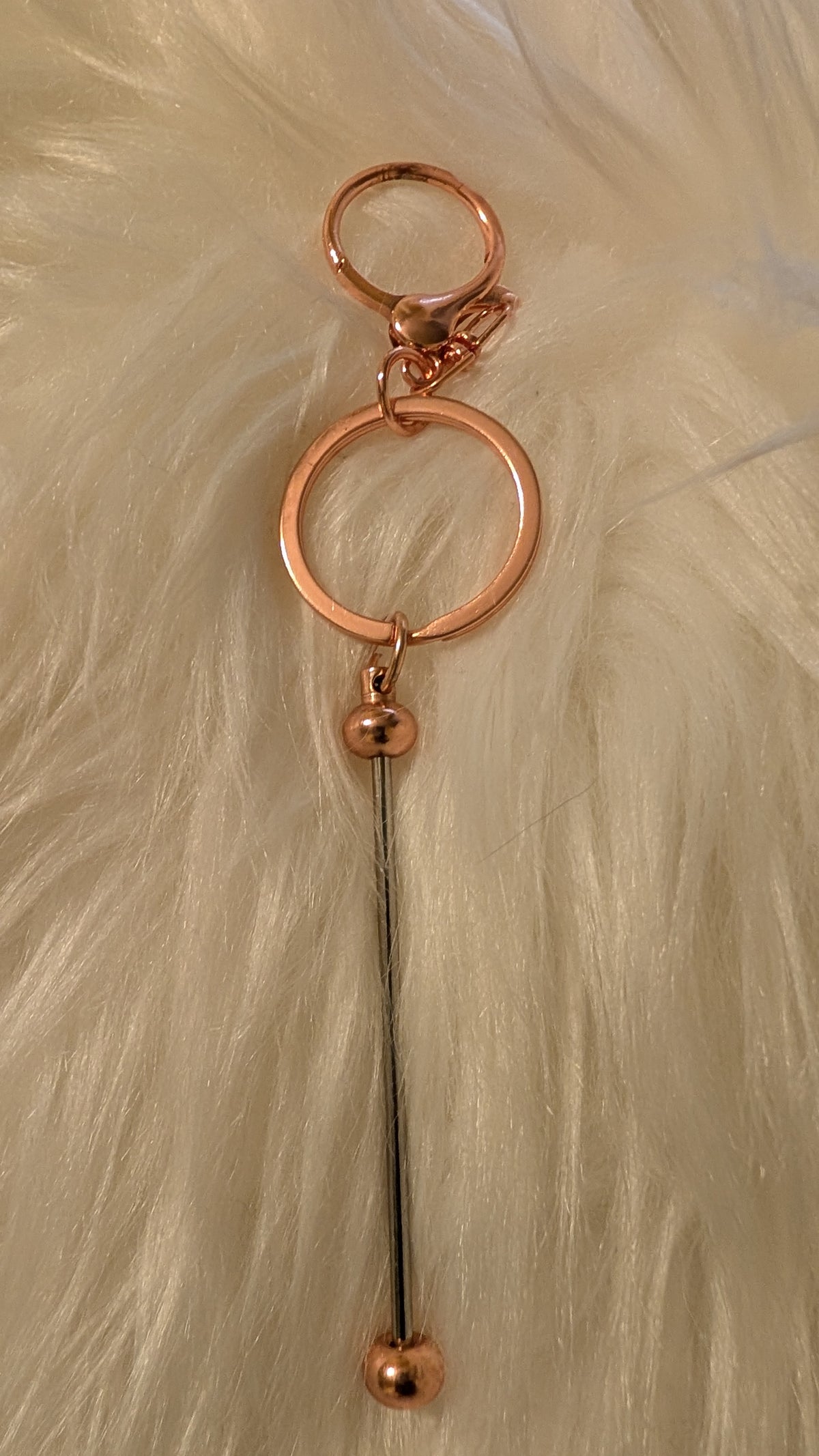 Coffee Lover Gnome Beaded Keychain